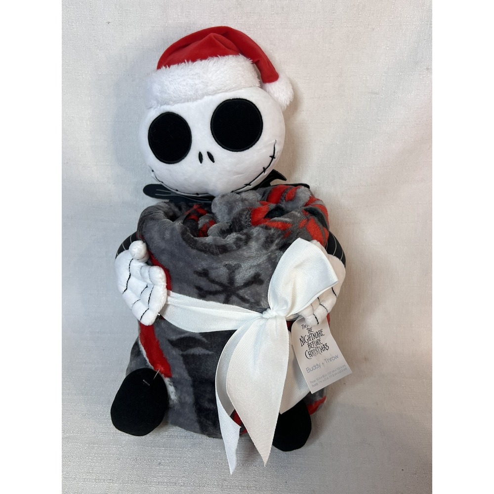 Disney Nightmare Before Christmas Buddy Plush Throw Blanket Combo Set 50" x 60"